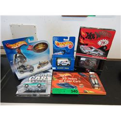 5 Collectible Hot Wheels in original packages