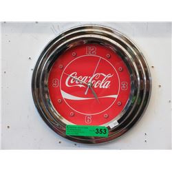 Coca-Cola wall clock - used