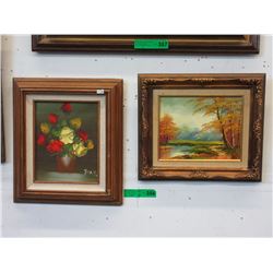 2 Signed original paintings