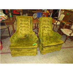 2 Vintage swivel chairs