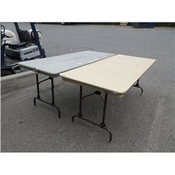 2 x 6' folding tables