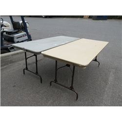 2 x 6' folding tables