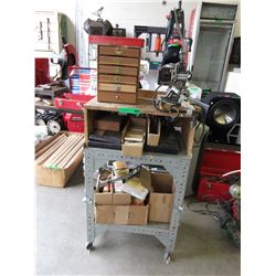 Used tool bench & contents