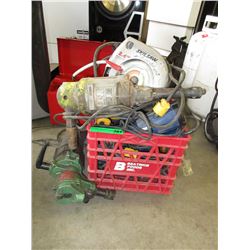 Lot of used electric tools