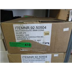 10 KG bulk box of chocolate foil coins