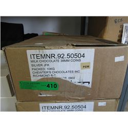 10 KG bulk box of chocolate foil coins