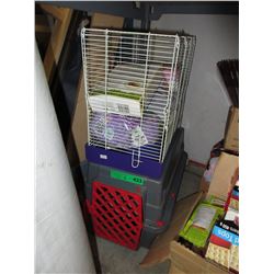 Pet cage & carrying case - used