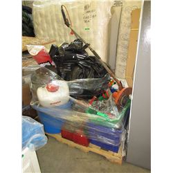 Skid of tools & household items - used