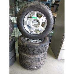 4 Hankook tires on rims - used