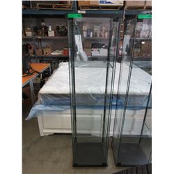 Interior lit glass curio cabinet