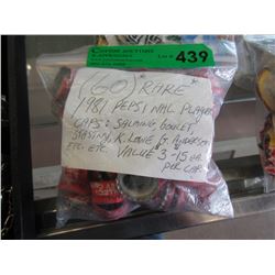 60 Rare Pepsi NHL Player Caps