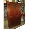 Image 1 : Wood entertainment center/wardrobe