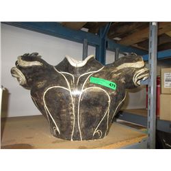 Glazed ceramic planter - used
