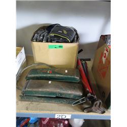40 New CD cases & 4 vintage tire pumps