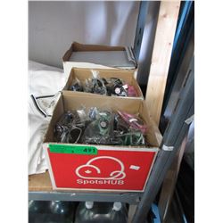 2 Boxes of new children's sunglasses & more