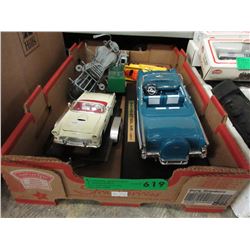 Box of scale model cars - used