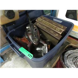 Tote of used goods - some vintage
