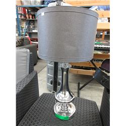 Contemporary metal table lamp - used