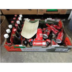 Rare lot of unopened Coca-Cola bottles & cans