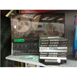 Philips reel-to-reel tape recorder & tapes