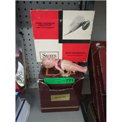 Classic cars trading cards, heat massager & doll