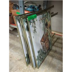 4 TV trays - used