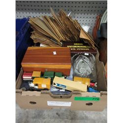 Box lot of new & used items - some vintage