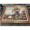 Image 1 : Large paint on canvas landscape
