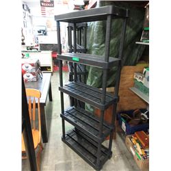 5-Tier plastic storage shelf - used
