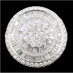 18K White Gold 3.78ctw Diamond Ring