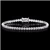 Image 1 : ^18k White Gold 2.80ct Diamond Bracelet
