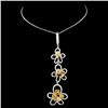 Image 2 : 18K Gold 2.76ctw Fancy Diamond Pendant