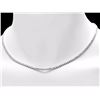 Image 3 : ^18k White Gold 7.60ct Diamond Necklace