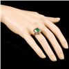 Image 3 : 18K Gold 2.76ct Emerald & 0.45ctw Diamond Ring