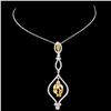 Image 2 : 18K Gold 1.26ctw Fancy Diamond Pendant