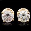 Image 1 : 14K Gold 1.68ctw Diamond Earrings