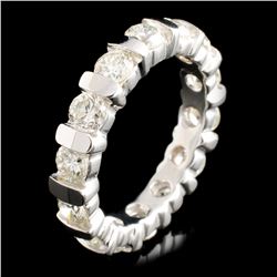 18K Gold 2.15ctw Eternity Diamond Ring