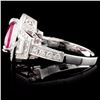Image 3 : 18K Gold 2.18ct Ruby & 1.09ct Diamond Ring