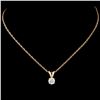 Image 2 : 14K Gold 0.30ctw Diamond Pendant