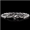 Image 2 : 14K White Gold 1.00ctw Diamond Bracelet