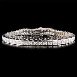 14K Gold 7.32ctw Diamond Bracelet