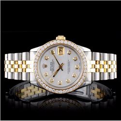 Rolex TT DateJust Diamond Mid-Size Wristwatch