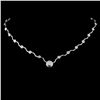 Image 2 : 14K Gold 0.96ctw Diamond Necklace