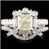 Image 1 : 18K Gold 1.73ctw Diamond Ring