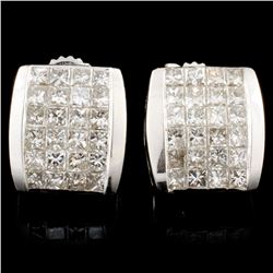 14K Gold 1.56ctw Diamond Earrings