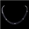 Image 1 : `14k Gold 53ct Sapphire 1.20ct Diamond Necklace