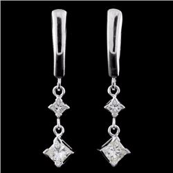 14K Gold 1.60ctw Diamond Earrings