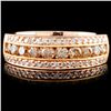 Image 1 : 14K Gold 0.81ctw Fancy Color Diamond Ring