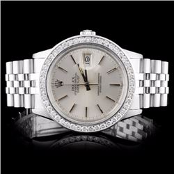 Rolex SS DateJust 1.50ct Diamond Men's Watch