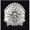Image 1 : 18K White Gold 4.88ctw Diamond Ring